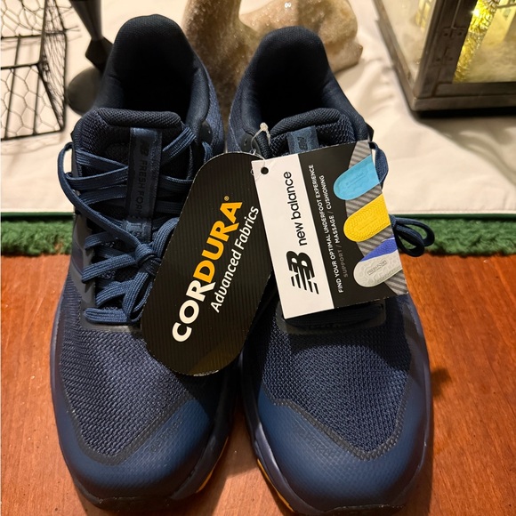 New Balance Men's Dark Blue and Yellow Sneakers - Picture 8 of 8